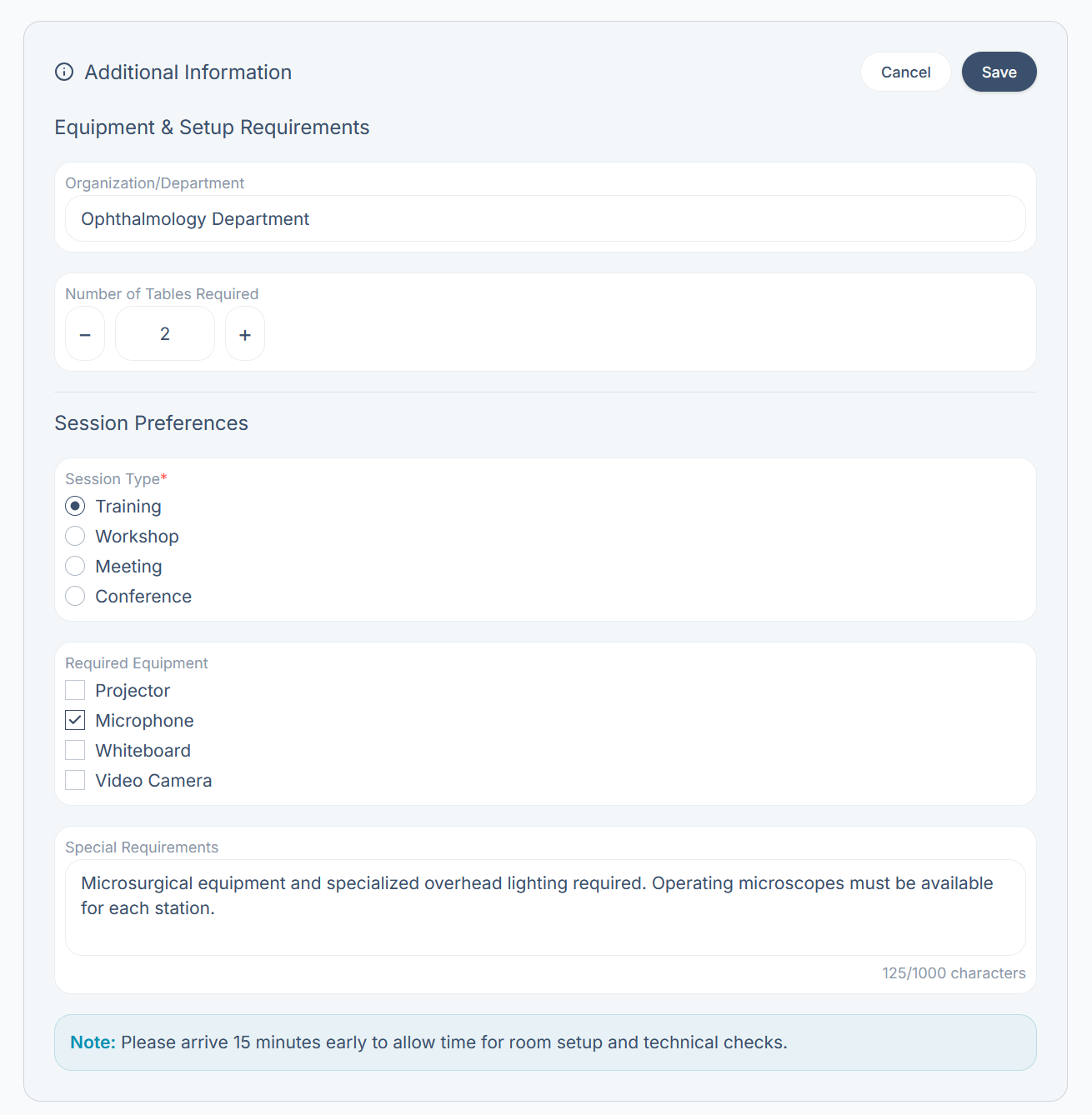 Editing Additional Information